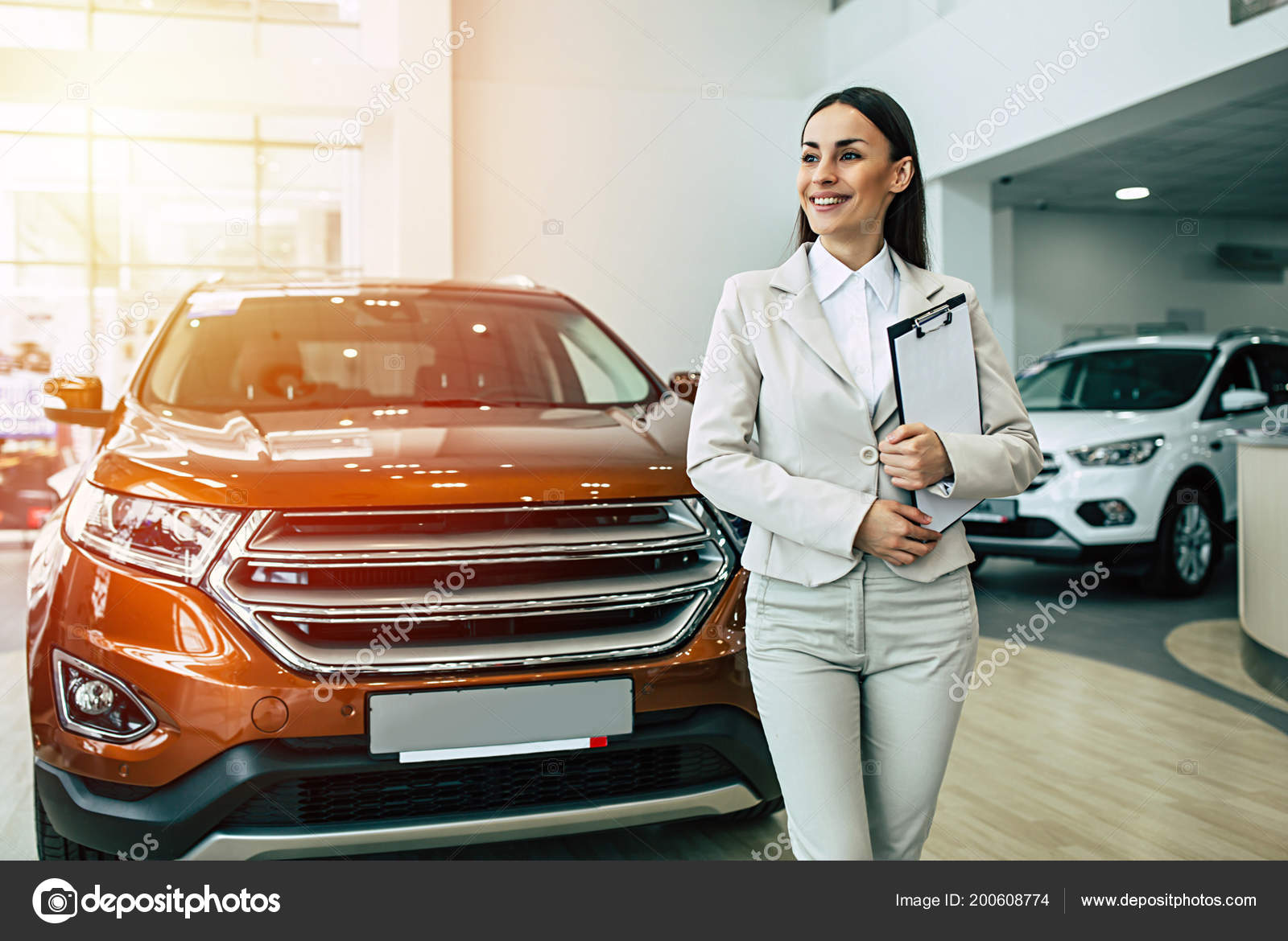 car saleswoman