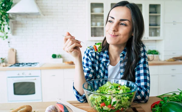 Gezonde Levensstijl Goed Leven Biologisch Voedsel Groenten Close Portret Van — Stockfoto