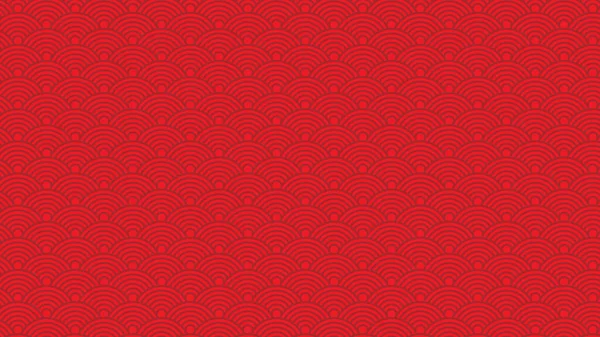 Asian, chinese or japanese wave pattern background in red color for chinese new year celebration