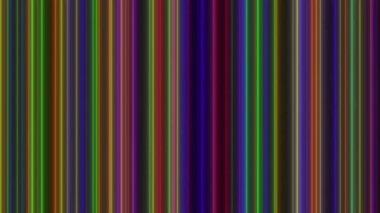 Gökkuşağı renkleri, kavramları, fikirleri ve 4k ile canlandırılmış dikey çizgileri olan soyut renkli arkaplan