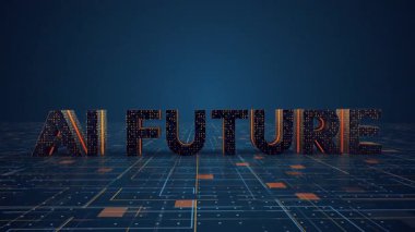 Set of 2 futuristic 3D intro or scene opener animations featuring the text 