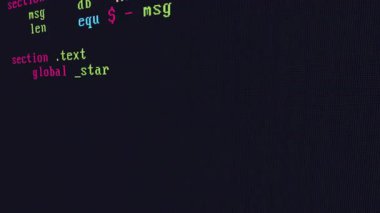 Veri güvenliği, korunma, encrpytion ve analiz kod parçacıkları, arıza ve çarpıtma efektleri, kavramları, fikirleri, 4k içeren montaj kaynak canlandırma sahne açıcı veya arkaplanı