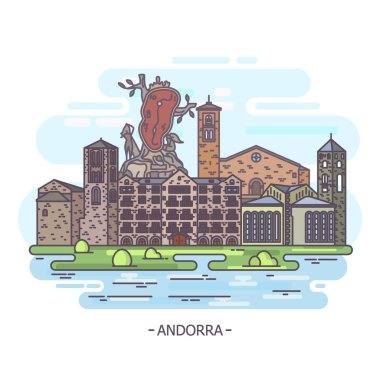 Andorra yerler veya Andorra mimarisi