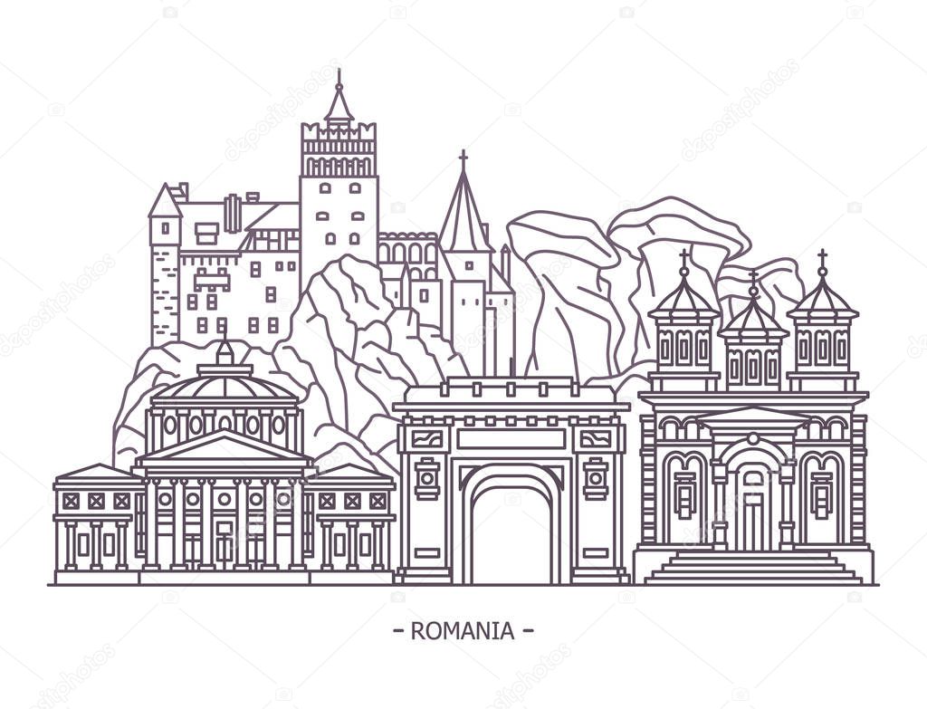 Monuments or Romania landmarks