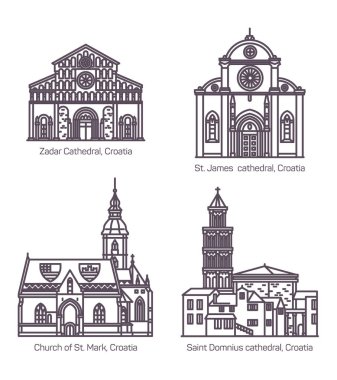 Hırvatça veya Hırvatistan din binalar, ince çizgi