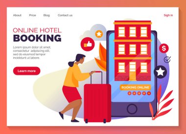 Çevrimiçi otel rezervasyonu ya da apartman sitesi