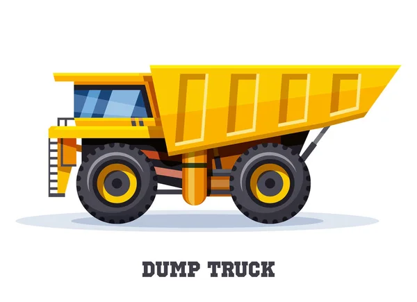 Dump caminhão basculante, dumper haul, máquina da indústria —  Vetores de Stock