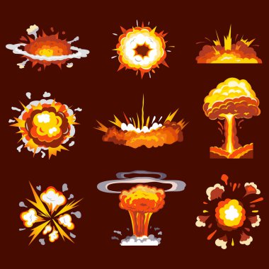 Patlamalar, bomba patlamaları ve patlamalar.