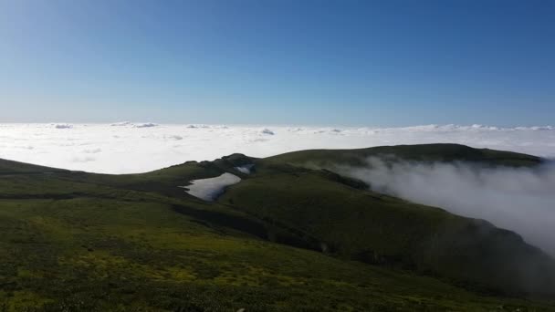 Rize Turkije Juli 2017 Landschap Van Een Plateau Boven Wolken — Stockvideo