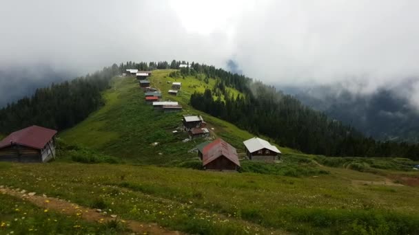 Rize Türkiye Temmuz 2017 Pokut Yaylası Karadeniz Rize Karadeniz Panoramik — Stok video