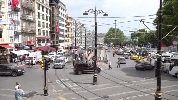 Stanbul Türkiye Mayıs 2018 Sirkeci Bölgede Ankara Street Timelapse Video — Stok video