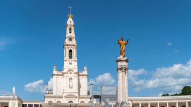 Fatima, Portekiz - Nisan 2018: Kutsal Fatima, Portekiz. Katolikler için dünyanın en önemli Marian türbelerin ve hac konuma biri