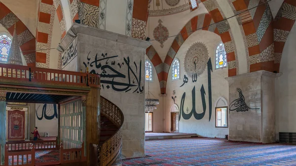 Edirne Turki Mei 2018 Rincian Interior Dari Masjid Lama Edirne — Stok Foto