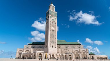 Casablanca, Fas-Nisan 2018: Hassan Ii camiidir bir cami Casablanca, Fas. Fas ve dünyanın en büyük 7'en büyük camisi olan.