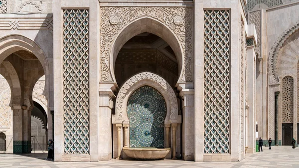 Casablanca, Fas-Nisan 2018: Casablanca, Fas hasan Ii Camii mimari detay. Fas ve dünyanın en büyük 7'en büyük camisi olan.