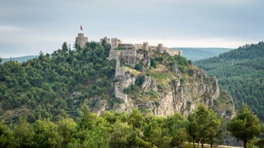 Boyabat, Türkiye - Haziran 2018: Tarihi Boyabat Kalesi Sinop City, Türkiye