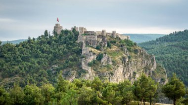 Boyabat, Turkey - June 2018: Historic Boyabat Castle in Sinop city, Turkey clipart