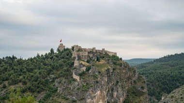 Boyabat, Türkiye - Haziran 2018: Tarihi Boyabat Kalesi Sinop City, Türkiye