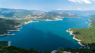 Sahinkaya Canyon Vezirkopru Bölge Samsun kızılırmak nehir ve göl, Türkiye.