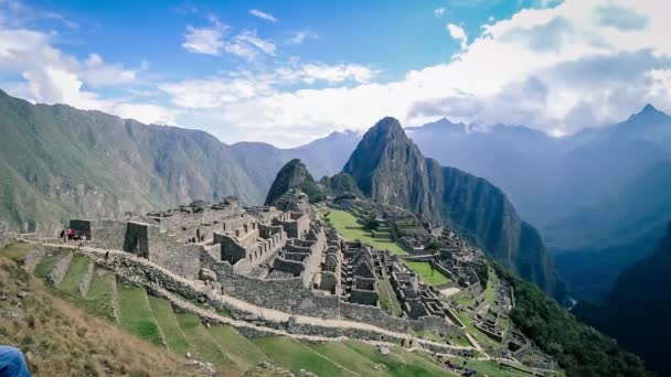 Machu Picchu Perù Settembre 2017 Timelapse Lost Incan City Machu — Video Stock
