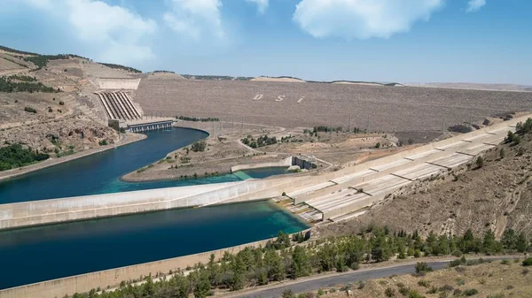 Zuidelijke Turkije Juli 2018 Ataturk Dam Rivier Eufraat — Stockfoto