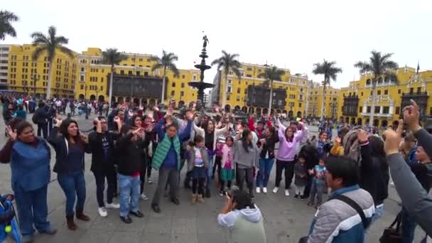 Lima Peru September 2017 Anak Anak Bernyanyi Menari Dan Bersenang — Stok Video