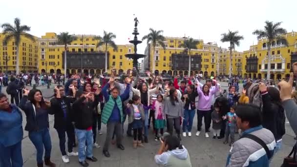 Lima Perù Settembre 2017 Bambini Che Cantano Ballano Divertono Insieme — Video Stock