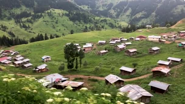 Artvin Turki Juli 2018 Sebuah Desa Kecil Dataran Tinggi Blacksea — Stok Video