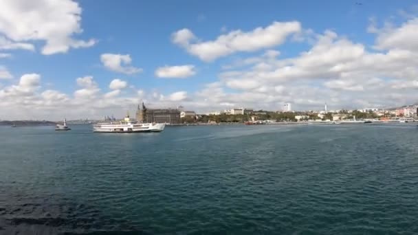 Istanbul Türkei Oktober 2018 Der Bahnhof Von Haydarpasa Mit Einer — Stockvideo