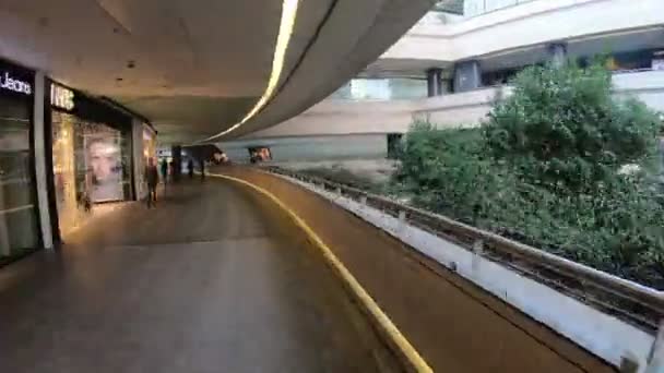 Istanbul Turquía Octubre 2018 Hyperlapse Video Kanyon Shopping Center Levent — Vídeos de Stock