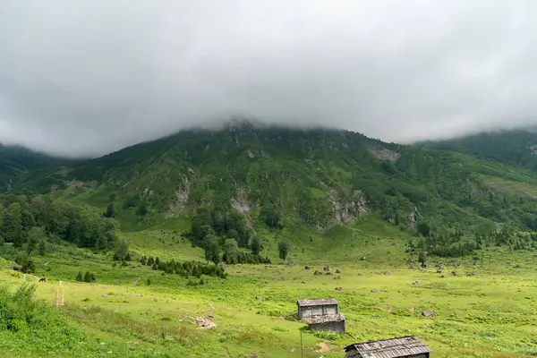 Artvin Turquie Juillet 2018 Gorgit Highland Avec Vieilles Maisons Vallée — Photo