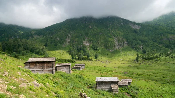 Artvin Turquie Juillet 2018 Gorgit Highland Avec Vieilles Maisons Vallée — Photo