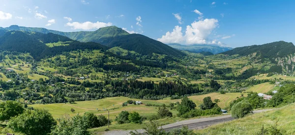 Paysage Naturel Vert Arbres Forêts Dans Les Zones Rurales Savsat — Photo