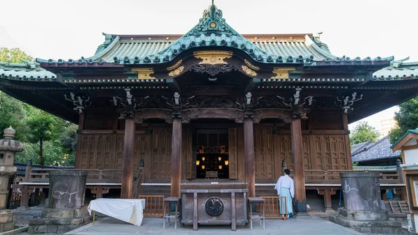 Tokyo Giappone Agosto 2018 Tempio Del Santuario Ushijima Nel Parco — Foto Stock