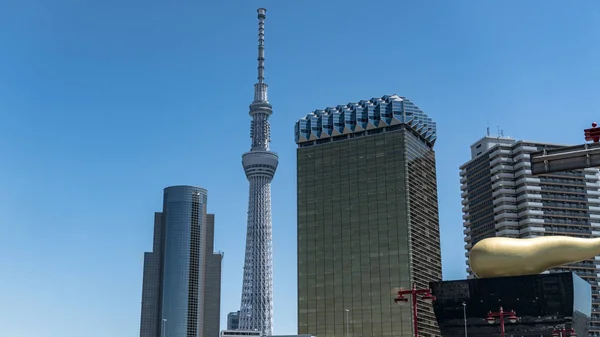 Tóquio Japão Agosto 2018 Paisagem Torre Skytree Tóquio Destacando Entre — Fotografia de Stock