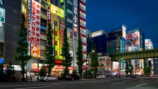 Tokyo Japon Août 2018 Akihabara Electric Town District Dans Soirée — Photo