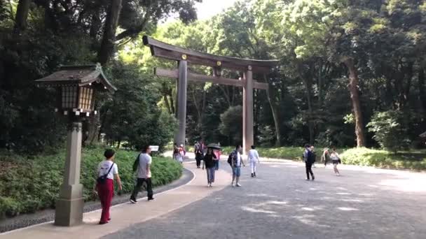 Tóquio Japão Agosto 2018 Portão Entrada Templo Santuário Ushijima Sumida — Vídeo de Stock
