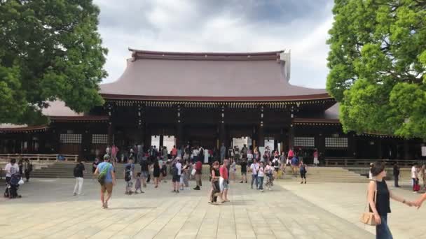 日本东京 2018年8月 位于涉谷的明治神社是供奉明治天皇和他的妻子昭肯皇后的神社 — 图库视频影像