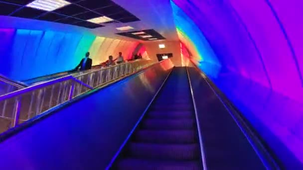 Estambul Turquía Octubre 2018 Timelapse Video Del Interior Del Metro — Vídeos de Stock
