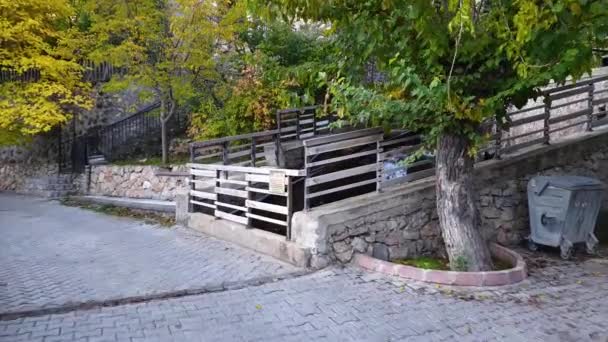 Erzincan Turkey October 2018 Kemaliye Town Erzincan Traditional Wooden Houses — Stock Video