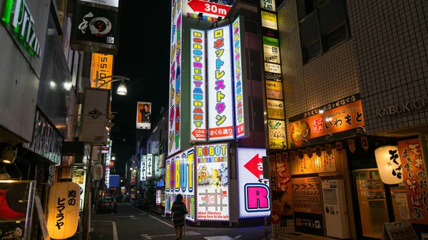 Синдзю Токио Япония Август 2018 Года Вид Улицу Переулке Синдзю — стоковое фото