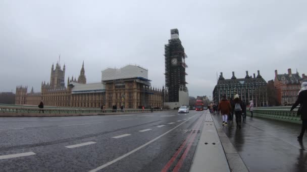 London Britania Raya April 2018 Elizabeth Tower Great Clock Great — Stok Video