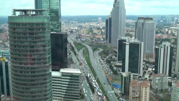 Istanbul Turquie Février 2019 Circulation Dense Dans Soirée Dans Quartier — Video