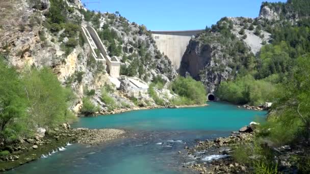 Oymapinar Turquía Marzo 2019 Green Canyon Oymapinar Dam Área Antalya — Vídeo de stock