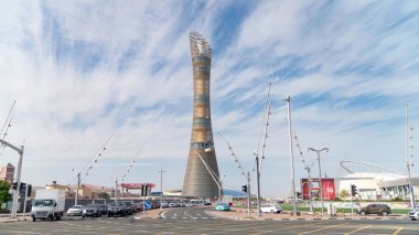 Aspire Kulesi, Meşale Doha takma, Halife Uluslararası Stadyumu yakınındaki Aspire Bölgesi kompleksinde bulunan