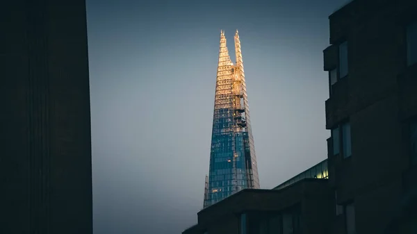 The Shard nocą, Londyn, Wielka Brytania — Zdjęcie stockowe