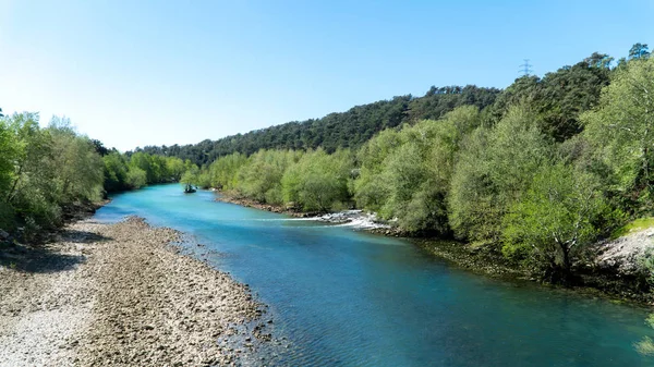 Floden Manavgat vid Oymapinar Antalya, Turkiet — Stockfoto