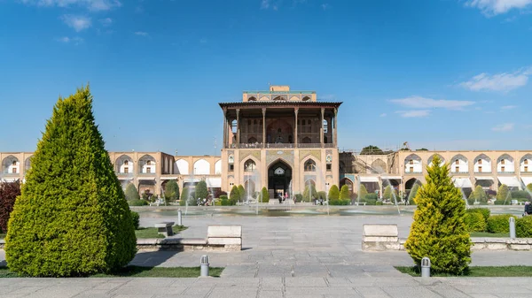 Palácio Aali Qapu em Isfahan Naqsh-e Praça Jahan, Isfahan, Irão — Fotografia de Stock