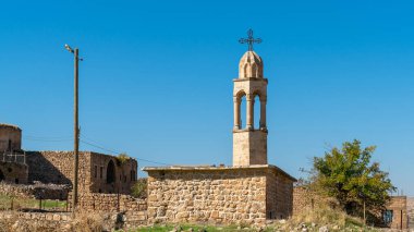 Dereici, Savur, Mardin - Ocak 2020: Savur ilçesi yakınlarındaki terk edilmiş Suriye köyü Killit Dereici Kilisesi