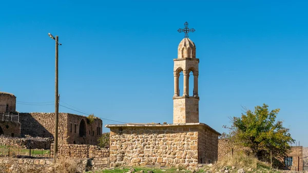 Dereici Savur Mardin Enero 2020 Iglesia Del Pueblo Sirio Abandonado — Foto de Stock